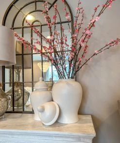 Inspire Me! Home Decor Smooth White Ginger Jar (2 Sizes)