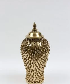 Inspire Me! Home Decor Gold Studded Ginger Jar (3 Sizes)
