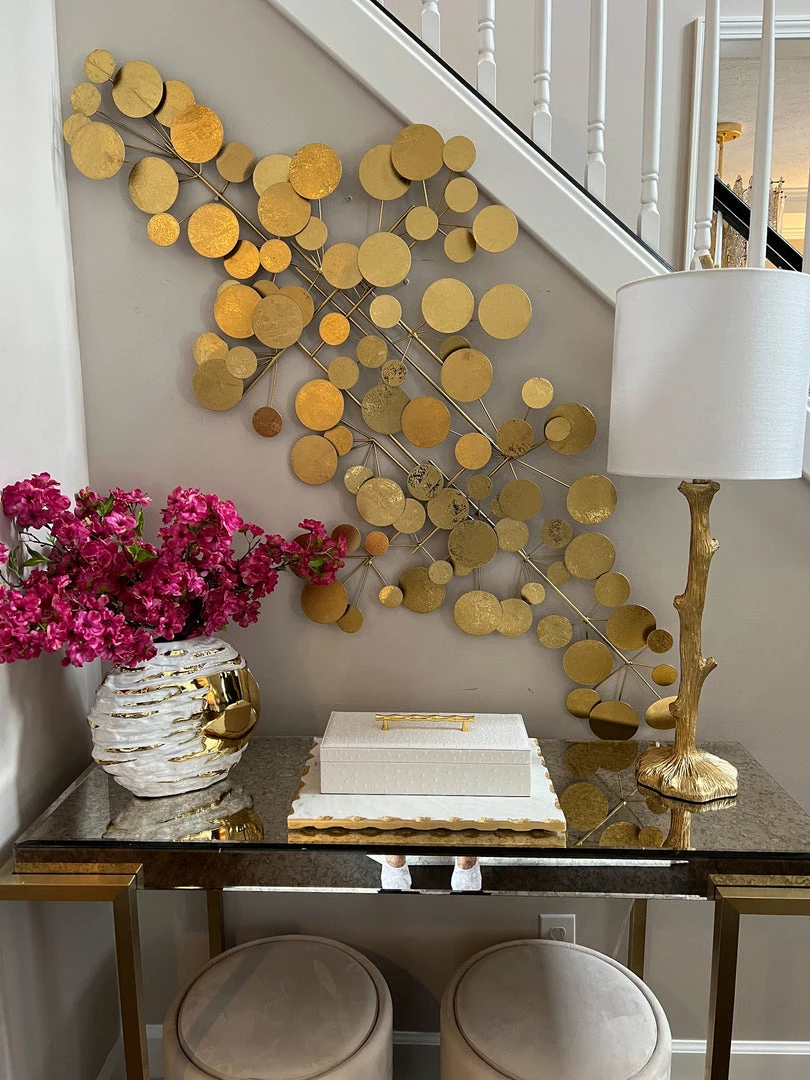 Inspire Me! Home Decor WALL ART & MIRRORS Golden Circles Wall Art