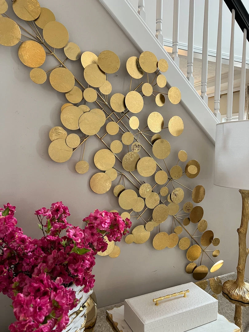 Inspire Me! Home Decor WALL ART & MIRRORS Golden Circles Wall Art