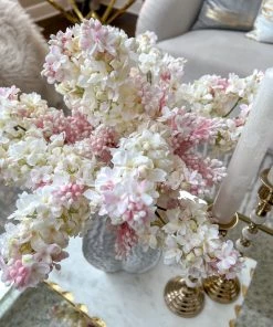 Inspire Me! Home Decor 25" Cream/Pink Lilac Stem