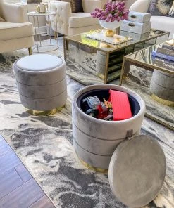 Inspire Me! Home Decor Olivia Storage Ottoman (3 Colors)