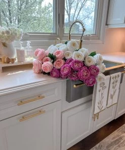 Inspire Me! Home Decor Decorative Tea Towel (4 Styles) Gold