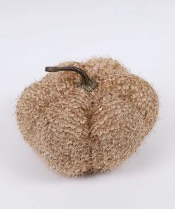 Inspire Me! Home Decor SEASONAL Beige Fringe Pumpkin (3 Sizes)