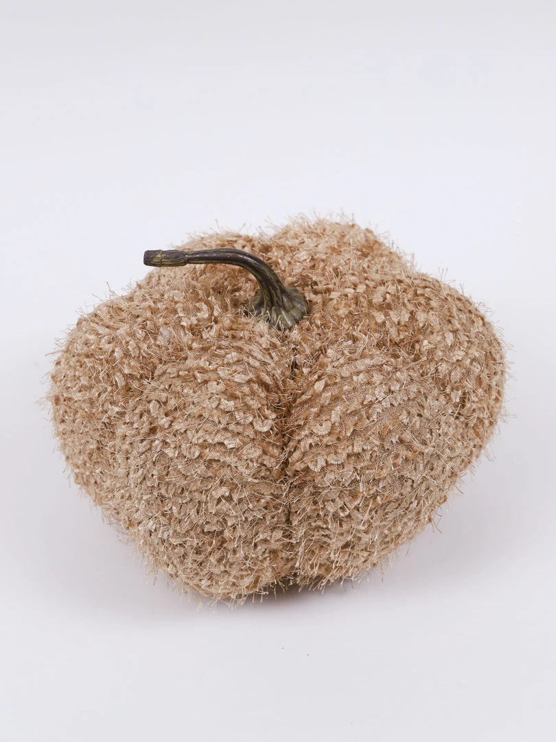 Inspire Me! Home Decor SEASONAL Beige Fringe Pumpkin (3 Sizes)