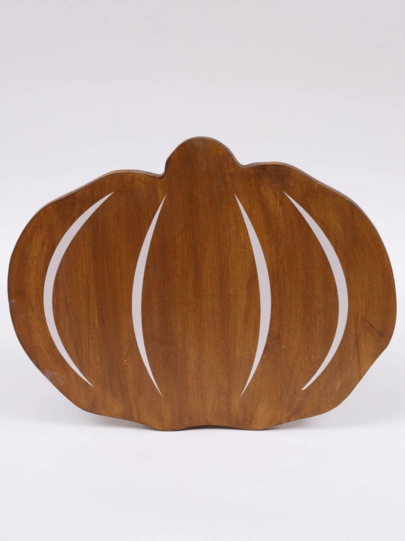 Inspire Me! Home Decor KITCHEN Wood Pumpkin Board With White Details