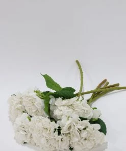 Inspire Me! Home Decor Floral Stems Real Touch White Hydrangea Stem