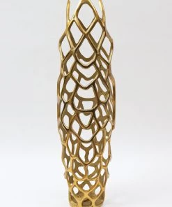 Inspire Me! Home Decor Gold Contemporary Floor Vase