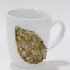 Inspire Me! Home Decor White Mug W/ Resin Geode Design KITCHEN