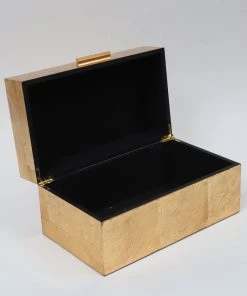 Inspire Me! Home Decor Gold Decorative Boxes (Set Of 2)