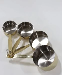 Inspire Me! Home Decor Hammered Texture Gold Measuring Cups