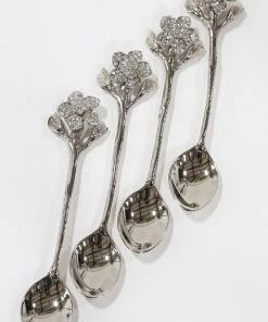 Inspire Me! Home Decor Jeweled Flower Tea Spoon (2 Colors)