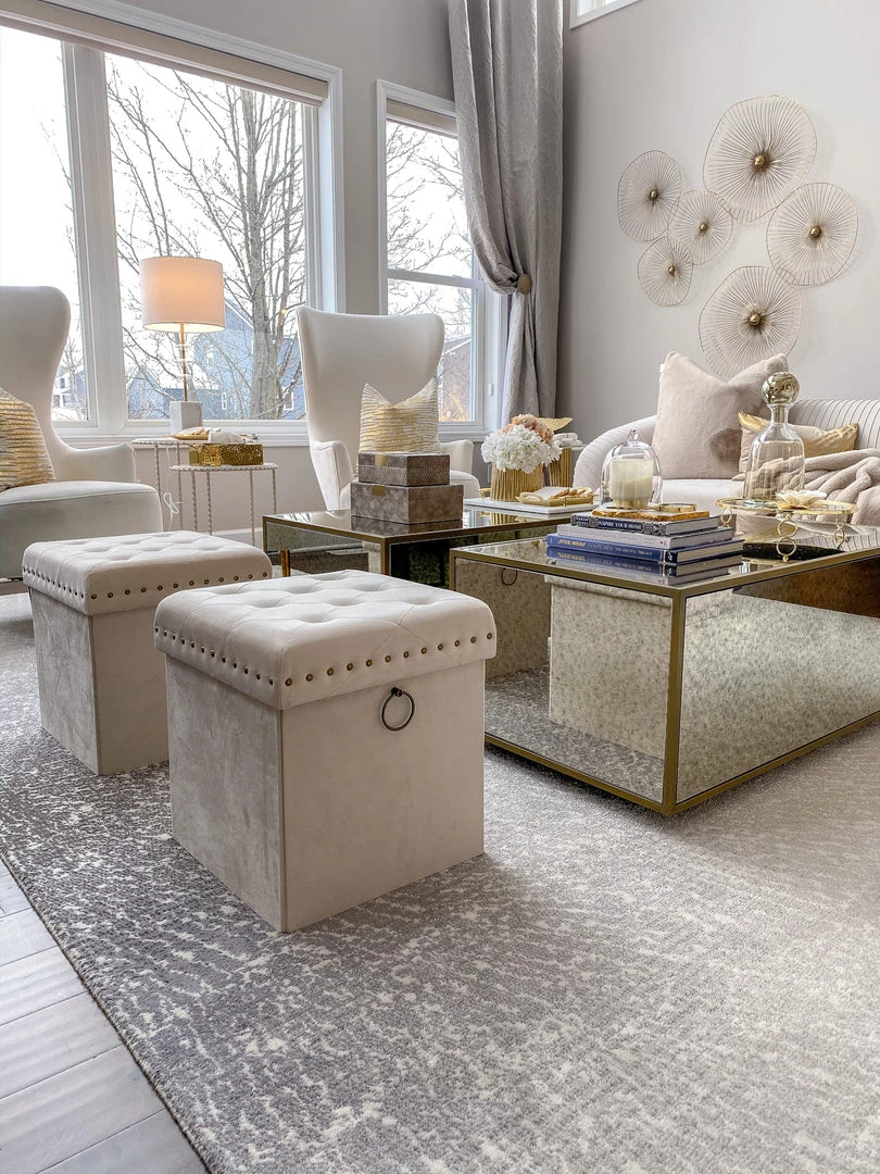 Inspire Me! Home Decor Gold Anastasia Storage Ottoman (4 Colors)