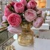 Inspire Me! Home Decor Glass Vase With Metallic Gold Details
