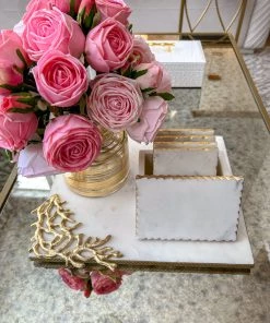 Inspire Me! Home Decor Floral Stems Real Touch Rose Bundle (2 Colors)