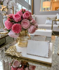 Inspire Me! Home Decor White Marble Decorative Box