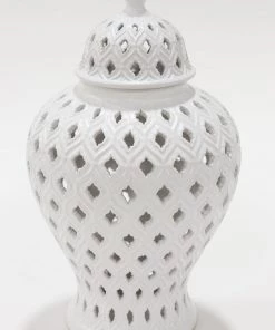 Inspire Me! Home Decor Small White Ginger Jar