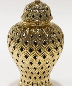 Inspire Me! Home Decor Small Gold Ginger Jar