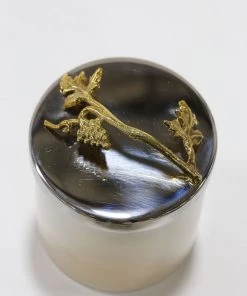 Inspire Me! Home Decor Silver And Gold Detailed Lid Candle - Vanilla (6 Styles)