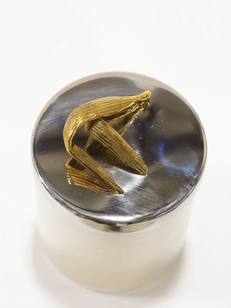 Inspire Me! Home Decor Silver And Gold Detailed Lid Candle- Unscented (6 Styles)