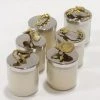 Inspire Me! Home Decor Silver And Gold Detailed Lid Candle- Unscented (6 Styles)