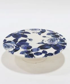Inspire Me! Home Decor Blue Floral Cakestand KITCHEN
