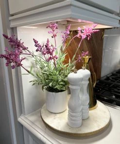 Inspire Me! Home Decor Lavender In White Vase