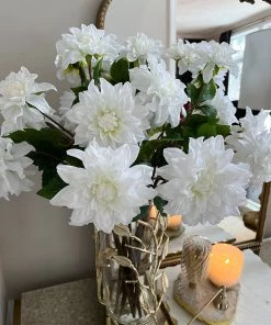 Inspire Me! Home Decor Real Touch Dahlia Stem (2 Colors)