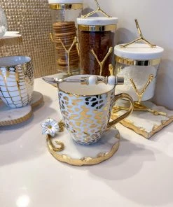 Inspire Me! Home Decor Round Marble Detailed Trivet (2 Styles)