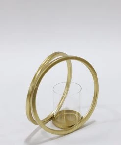 Inspire Me! Home Decor Gold Circle Candle Holders (Set Of 3)