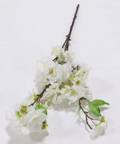 Inspire Me! Home Decor 18" White Cherry Blossom Stem