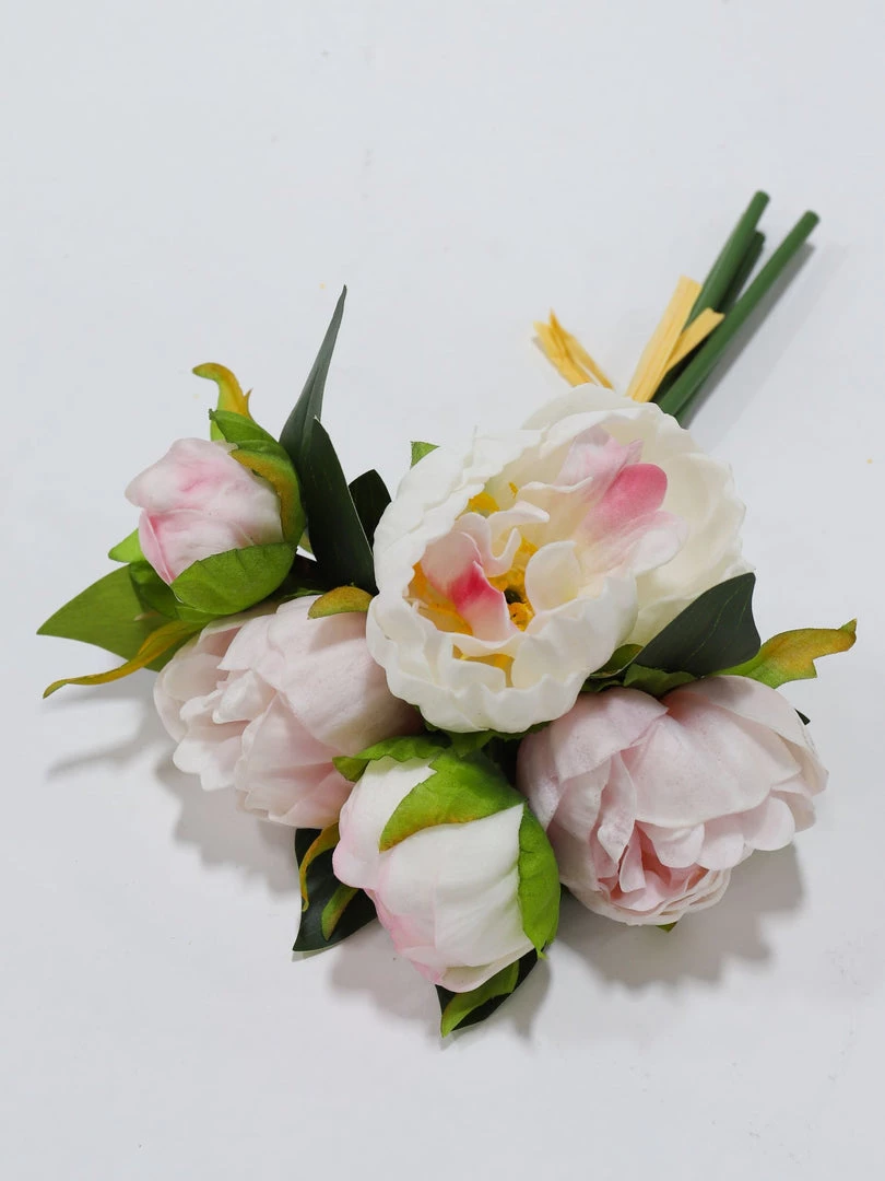 Inspire Me! Home Decor Real Touch Light Color Peony Bundles (3 Colors)