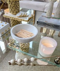 Inspire Me! Home Decor Rectangular Glass Tray With Cherry Blossom Details