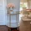 Inspire Me! Home Decor Gold Two-Tiered Cart