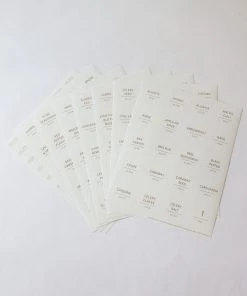 Inspire Me! Home Decor Gold Square Spice Labels