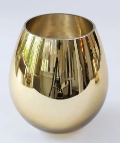 Inspire Me! Home Decor Gold Glass Vase/Utensil Holder