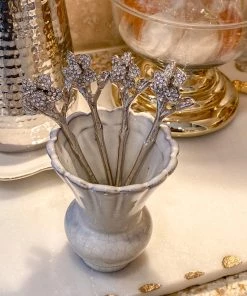 Inspire Me! Home Decor Jeweled Flower Tea Spoon (2 Colors)