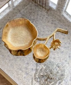 Inspire Me! Home Decor Double Flower Bowl