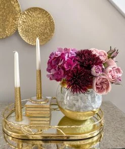 Inspire Me! Home Decor Agate Candle Holder