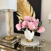 Inspire Me! Home Decor White And Gold Detailed Vase