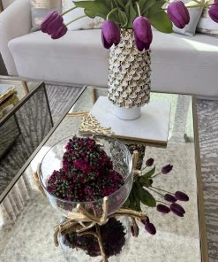 Inspire Me! Home Decor Bowls With Gold Branch Design (3 Sizes)