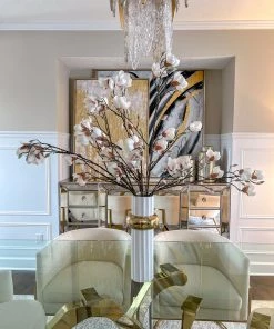 Inspire Me! Home Decor Cream Magnolia Branch Stem