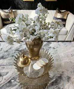 Inspire Me! Home Decor 18" White Cherry Blossom Stem