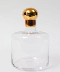 Inspire Me! Home Decor Decanter With Gold Round Top (2 Sizes)