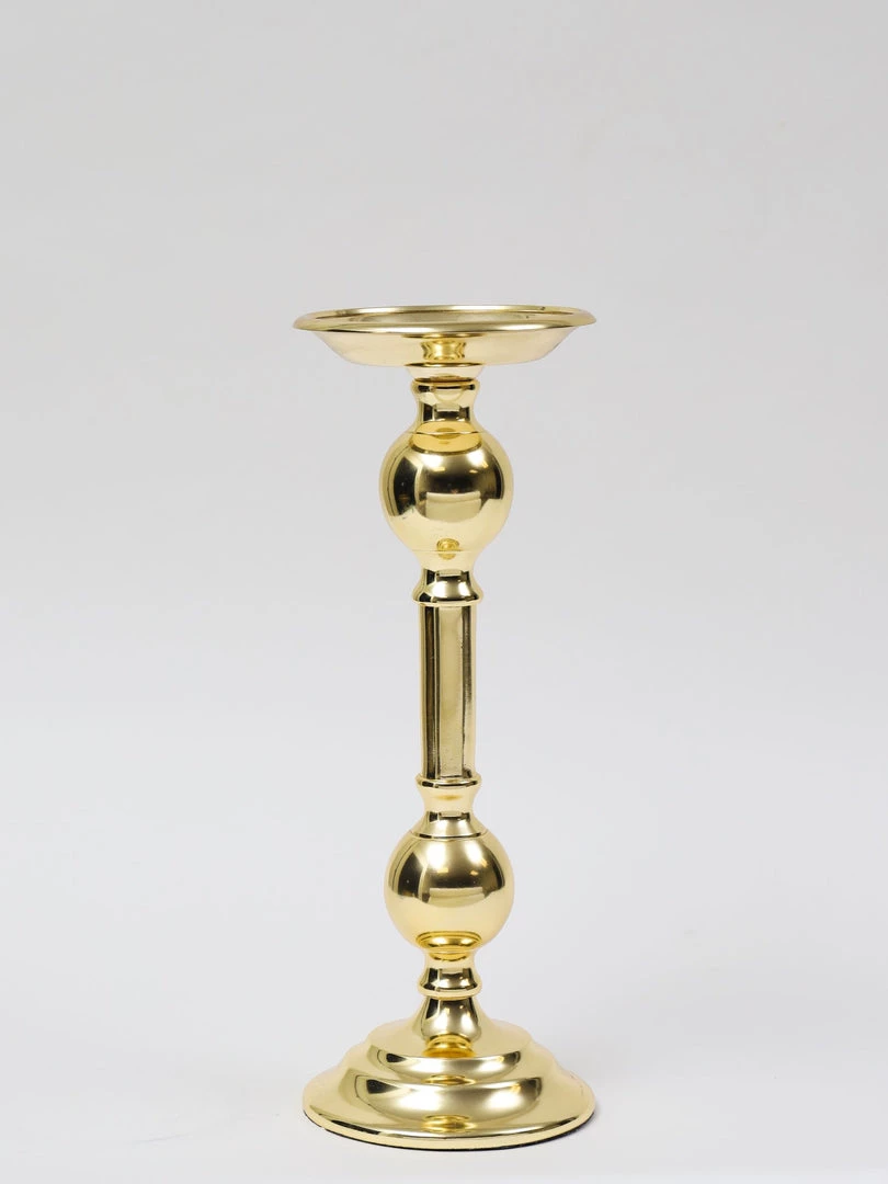 Inspire Me! Home Decor Gold Bead Detailed Candleholder (3 Sizes)