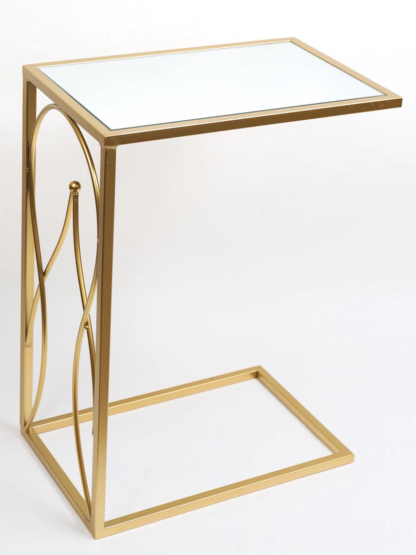 Inspire Me! Home Decor Gold Mirror Top C Table