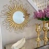 Inspire Me! Home Decor Gold Foil Sunburst Mirror