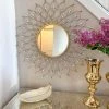 Inspire Me! Home Decor Golden Jeweled Sunburst MIrror