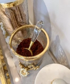 Inspire Me! Home Decor Gold Set Of 4 Spoons With Acrylic Handle (2 Colors)