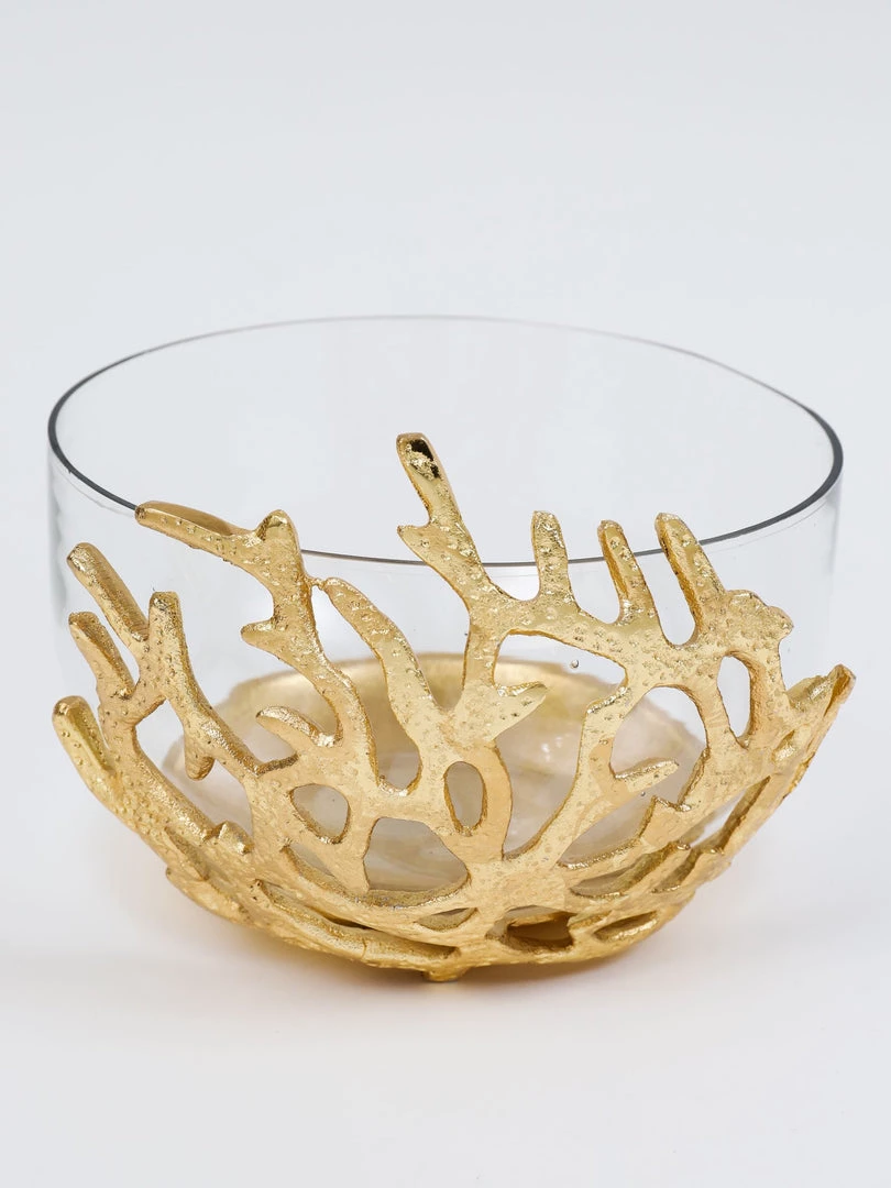 Inspire Me! Home Decor Bowls With Gold Textured Design (3 Sizes)